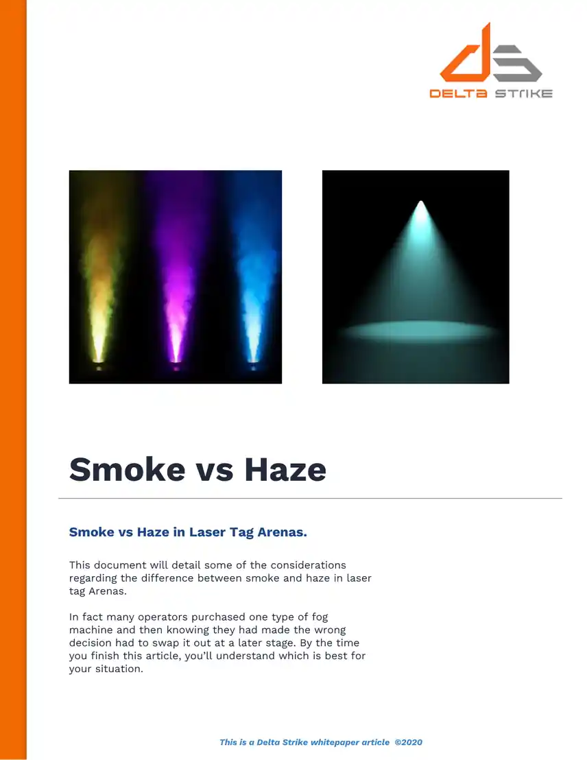 Smoke vs Haze in Laser Tag Arenas white paper cover