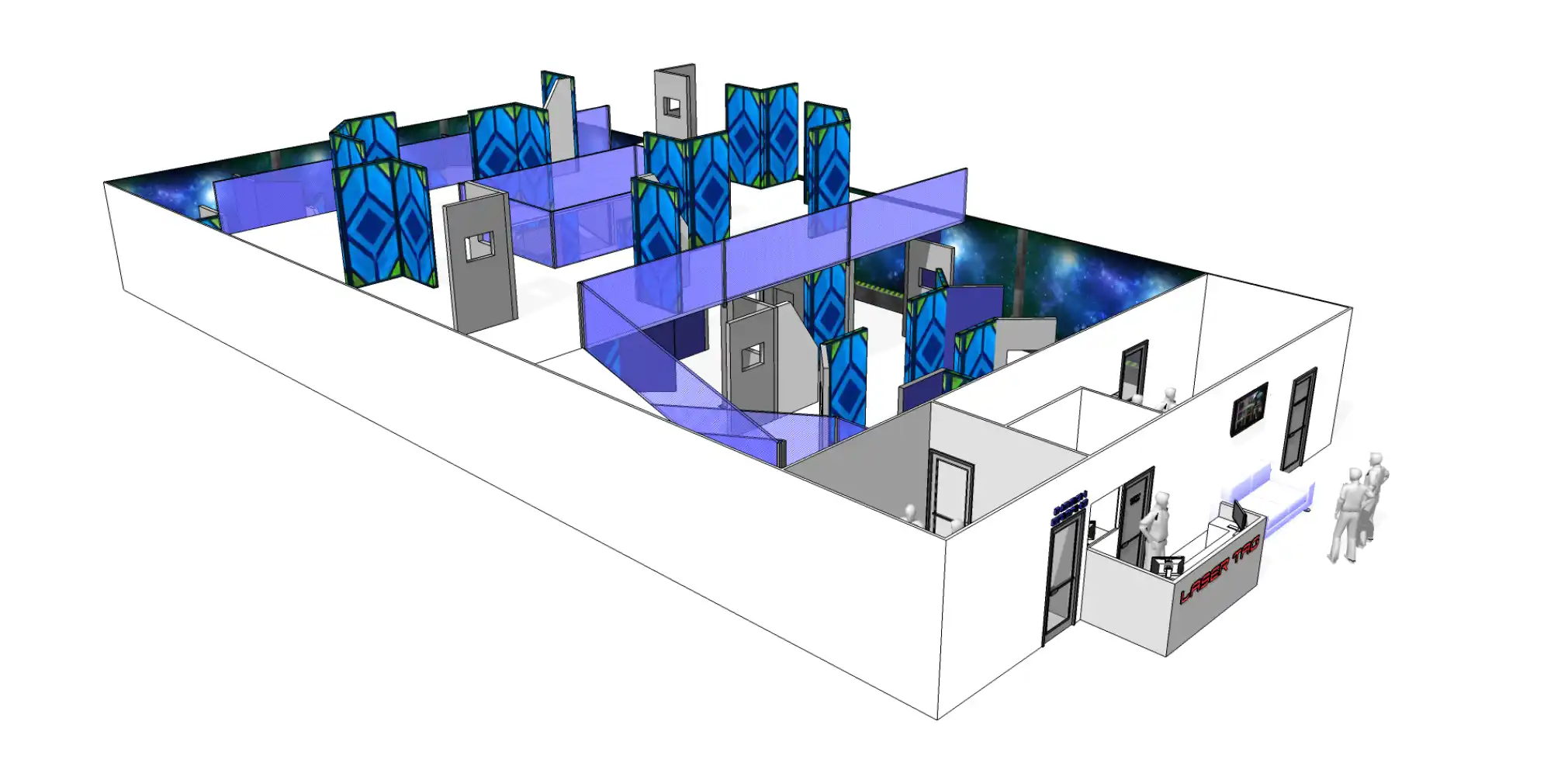 Arenasketchup.webp Free custom 3D arena mockup