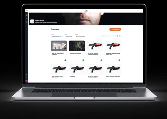 web-mockup-lms.webp LMS educational platform for laser tag operators